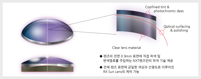 NXT 착색렌즈 색상